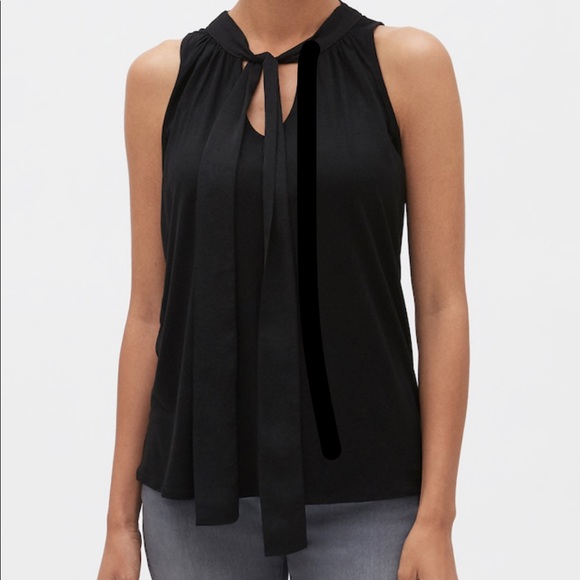 Banana Republic Tops - Banana Republic Black blouse with bow